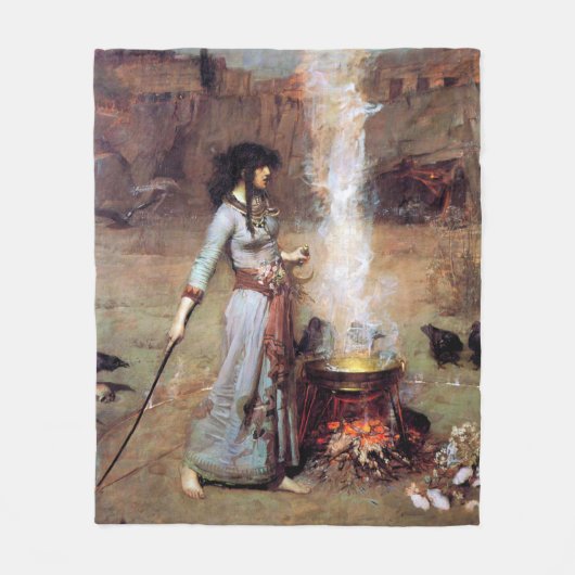 Couverture Polaire Magic Circle John William Waterhouse (Devant)