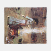 Couverture Polaire Magic Circle John William Waterhouse (Devant (Horizontal))