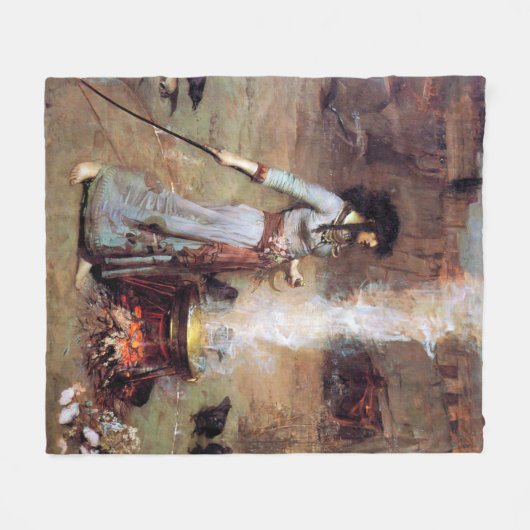 Couverture Polaire Magic Circle John William Waterhouse (Devant (Horizontal))