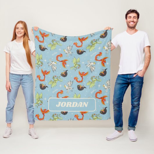 Couverture Polaire Magical Creatures Vintage Pattern (En situation)