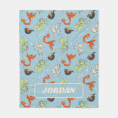 Couverture Polaire Magical Creatures Vintage Pattern (Devant)