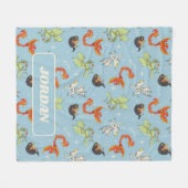 Couverture Polaire Magical Creatures Vintage Pattern (Devant (Horizontal))