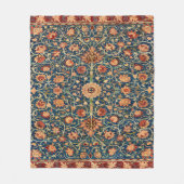 Couverture Polaire Magical Oriental Rug Pattern in Blue and Red (Devant)