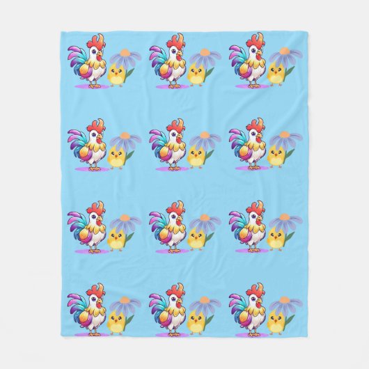 Couverture Polaire Magical Rooster Boys Fleece Blanket (Devant)