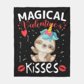 Couverture Polaire Magical Valentine's Kisses (Devant)