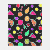 Couverture Polaire Magie de néon tropique radiant (Devant)