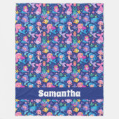 Couverture Polaire Magie de sirène avec personnalisation (Devant)