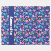 Couverture Polaire Magie de sirène avec personnalisation (Devant (Horizontal))