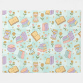 Couverture Polaire Magie livresque fille pastel vert (Devant (Horizontal))