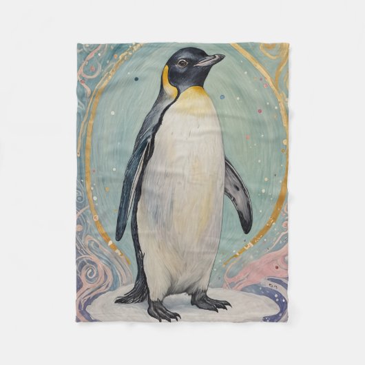 Couverture Polaire Magique Pastel Penguin (Devant)