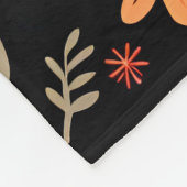 Couverture Polaire Magnifique Collection Florale tendance vintage (Coin)