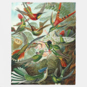 Couverture Polaire Magnifique Ernst Haeckel Hummingbirds (Devant)