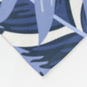 Couverture Polaire Magnifique Motif bleu tropical (Coin)