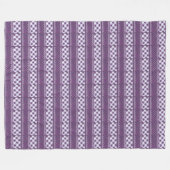Couverture Polaire Magnifique prune motif décorative féminine (Devant (Horizontal))
