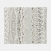 Couverture Polaire Magnifique, subtile, textile laqué blanc gros plan (Devant (Horizontal))