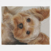 Couverture Polaire Magnifique Yorkshire Terrier (Devant (Horizontal))