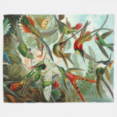 Couverture Polaire Magnifiques colibris d'art par Ernst Haeckel (Devant (Horizontal))