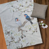 Couverture Polaire Magnolia blanche