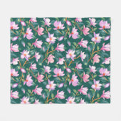 Couverture Polaire Magnolia en floraison (Devant (Horizontal))