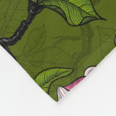 Couverture Polaire Magnolia en floraison et oiseau de tireur 2 (Coin)
