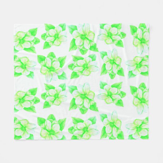 Couverture Polaire Magnolias (Devant (Horizontal))