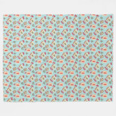 Couverture Polaire Mah jong Dragon Carrelage polaire (Devant (Horizontal))