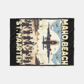 Couverture Polaire Maho Beach St. Maarten (Devant (Horizontal))