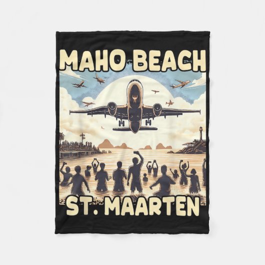 Couverture Polaire Maho Beach St. Maarten (Devant)