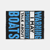 Couverture Polaire Mai Parler Spontanément De Amateurs De Bateau Funn (Devant (Horizontal))