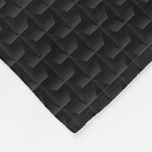 Couverture Polaire Maille 3D noire (Coin)