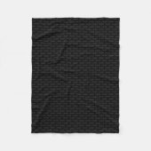 Couverture Polaire Maille 3D noire (Devant)