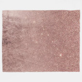 Couverture Polaire Maille fascinante Girly de feuille d'or et de (Devant (Horizontal))