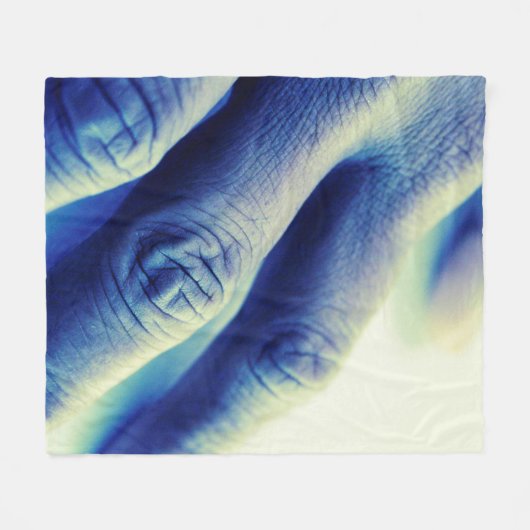 Couverture Polaire Main bleue électrique (Devant (Horizontal))