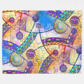 Couverture Polaire Main dessinée par EDDArt - Dream Scale 1a (Devant (Horizontal))