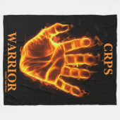 Couverture Polaire Main/Flammes...CRPS (Devant (Horizontal))