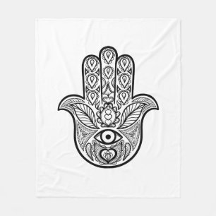 Couverture Polaire Main inspirée de Hamsa