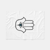 Couverture Polaire Main moderne simple de Hamsa de Fatima (Devant (Horizontal))