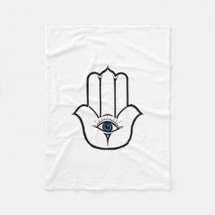 Couverture Polaire Main moderne simple de Hamsa de Fatima