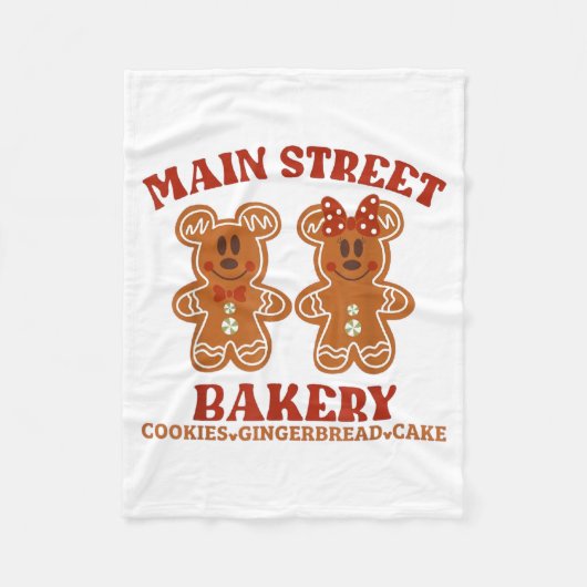 Couverture Polaire Main Street Bakery Cookies Gingerbread Cake Christ (Devant)