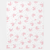 Couverture Polaire Main titrée Coeur mignon et amour (Devant)