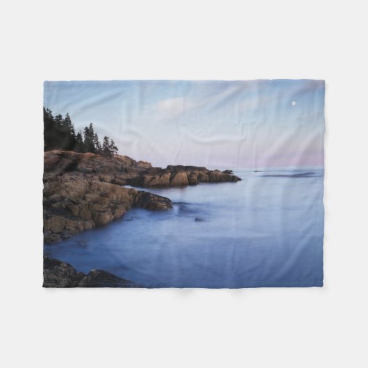 Couverture Polaire Maine, Parc national Acadia, Moonset (Devant (Horizontal))