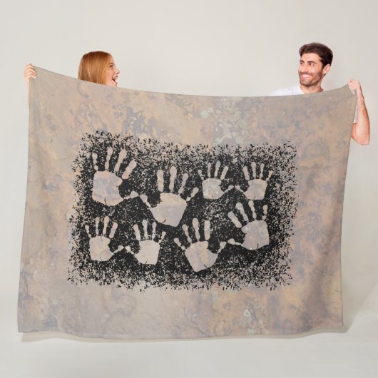 Couverture Polaire Mains (En situation)