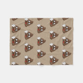 Couverture Polaire Mains de signe de paix d'Emoji de dunette (Devant (Horizontal))