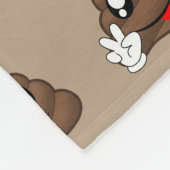 Couverture Polaire Mains de signe de paix d'Emoji de dunette (Coin)