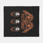 Couverture Polaire Mains De Squelette Pour Halloween Classique (Devant (Horizontal))