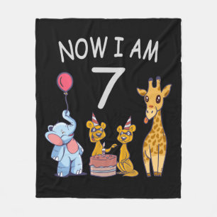 Couverture Polaire Maintenant j'ai 7 ans 7ème anniversaire au Zoo