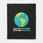 Couverture Polaire Maintenez la terre propre (Devant)