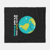 Couverture Polaire Maintenez la terre propre (Devant (Horizontal))