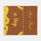 Couverture Polaire Mais D'Abord Une Nap Citation Drôle Des Tournesols (Devant (Horizontal))