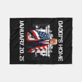 Couverture Polaire Maison Blanche de Trump Daddy (Devant (Horizontal))